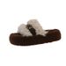 Thick-Soled Furry Women, Outdoor Wear, 2025 Autumn And Winter New Korean Style Comfortable Slippers, One-Strap Cotton_vogvips.com