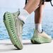 Men Sports Running Shoes Turn Buckle Breathable Lightweight Women's Comfortable Athletic Nonskid Casual Walking Marathon Sneaker_vogvips.com