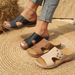 Women's Summer Thick Soled Sandals Breathable Design Hollow Out Beach Slippers_vogvips.com