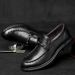 Large Size Men's Shoes Foot Cover Thick Sole Heightening Casual Shoes Lazy Shoes Leather Shoes Soft Sole Leather Shoes Men_vogvips.com