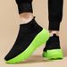Spring Summer Couple's High-Heeled Flying Woven Shoe Covers, Casual Sports And Women's Socks, Trendy Men's Shoes, One_vogvips.com