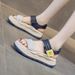 Sports Sandals Women's Casual Purple Velcro Casual Rhinestone Platform Beach Sandals_vogvips.com