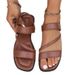 Cross-border Flat In Stock, 2026 Spring New Vintage Casual Versatile Beach Fashion Roman Women's Sandals_vogvips.com