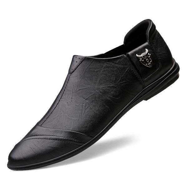 Soft Leather Men's Casual Boat Shoes Men's Shoes Small Leather Shoes_vogvips.com