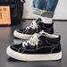 Men's Trendy 2026 New Casual Sneakers For Men Korean Version Versatile Niche Hong Kong Style Loafers Canvas Shoes_vogvips.com