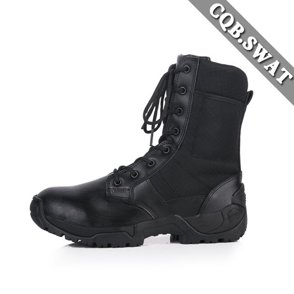Black Combat Boots Black God Light Combat Boots Shock Absorbing High Top Outdoor Tactical Boots Combat Boots Breathable_vogvips.com