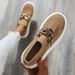 Women's Chain Decor Breathable Mesh Air Round Toe Flat Shoes, Girl's Slip On Loafers Women's Shoes_vogvips.com