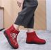 Old Beijingcloth Shoes,women's Cotton Shoes,ethnicstyle,paddedfor Warmth, Mother's Shoes,Chinese Styleembroideredwomen'scottonboots_vogvips.com