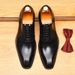 Business Suit Genuine Leather Pointed Toe British Oxford Shoes, Handcrafted Polished European Style Men's Shoes_vogvips.com
