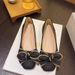 Spring And Summer Fairy French Bow Beanie Shoes Women's Shallow Mouth Single Shoes Ladyshoes Grandma Shoes_vogvips.com