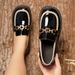 New Autumn Le Fu Shoes Large Casual British Style Women S One Foot Color Blocked Thick Sole Single Shoe_vogvips.com