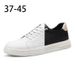Men's Round Head Board Shoes Cowhide Surface Breathable Small Hole Casual Little White Shoes Low-top Sports Men's Shoes_vogvips.com