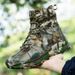 Men's Lightweight Breathable Hiking Shoes With Anti-Slip Rubber Sole For Outdoor Trekking, Trail Running & Tactical Use Combat Boots, Tactical Boots_vogvips.com
