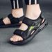 Sandals For Men 2025 New Trend Casual Sports Outerwear Beach Shoes Velcro Latex Pad Men's Sandals_vogvips.com