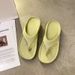 Summer Women's Flip-Flops Outdoor Wear, Fashionable Soft Sole Sports Slippers, Couple's Beach Comfortable Toe-Post_vogvips.com