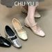 First Encounter Season Gentle One-Strap Rhinestone Mary Jane For Women 2025 Spring, Summer, Autumn New Bowknot Chunky_vogvips.com