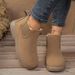Cross Border Foreign Trade Winter Velvet Women's Cotton Shoes, Warm Mother's Shoes, Flat Bottomed Comfortable Versatile Short Boots, Anti Slip Snow Bo_vogvips.com