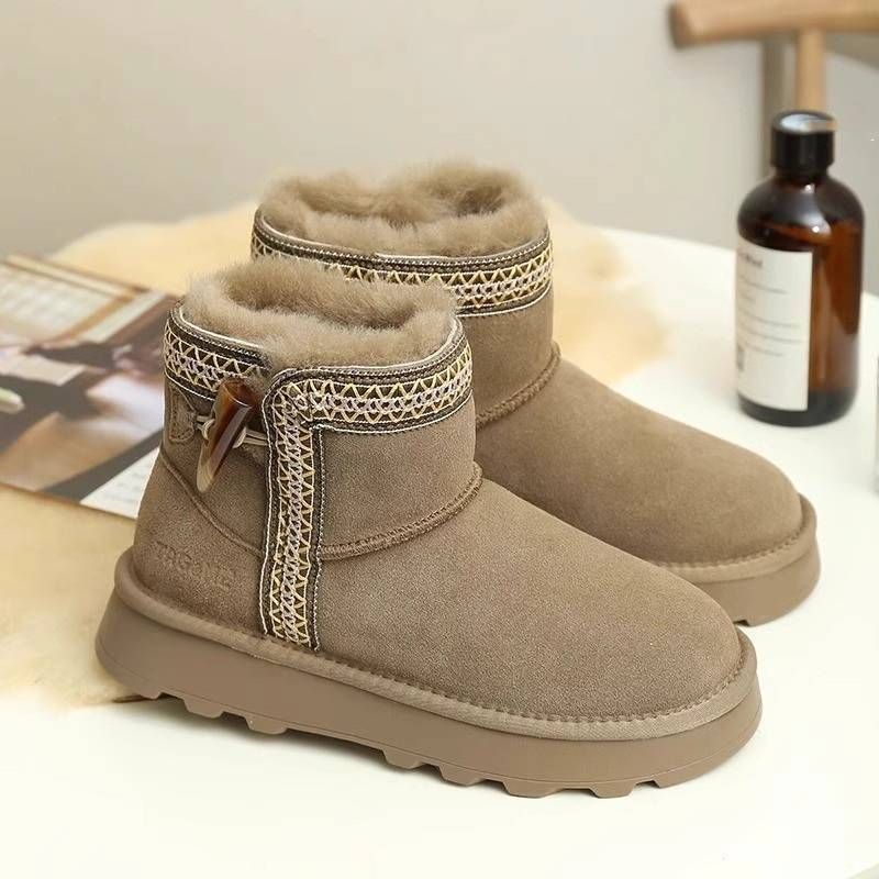 Ethnic wind warm non-slip snow boots women 2024 autumn and winter new fashion all-match plus cashmere thickened northeast cotton shoe tide_vogvips.com
