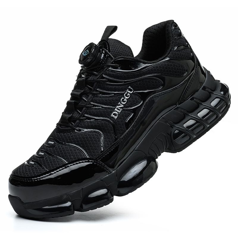 Size 47 48 Anti-smash Anti-puncture Steel Toe Work Shoes Rotating Button Security Protective Men Safety Boots_vogvips.com