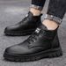 European Warm Series Autumn Winter Leather Men's Safety Casual Shoes High-top Work Versatile Mid-top Martin Boots Warm Trendy_vogvips.com
