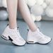 Spring And Summer New Women's Inner Height Increasing Thick Soled Air Cushioned Sports Casual Travel Slope Matching 4A2_vogvips.com