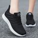 Female Mother Shoes Color Matching Casual Shoes Women's Shoes Fly-woven Mesh Shoes Breathable Sneakers_vogvips.com