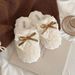 Winter Cotton Wom, Studt Version, Bowknot Thick Sole, Non-Slip, Warm, Home Casual, Versatile Family Slippers For_vogvips.com