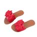 Foreign Trade Large-size Flat Round-toe Women's Slippers, 2025 New Fashion Butterfly Flower Casual Comfortable Sandals_vogvips.com