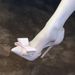Fashionable, Delicate And Sweet Bow High Heels With Thin Heels, Shallow Mouth And Pointed Toe, Versatile Side Hollow High-heeled Single Shoes_vogvips.com