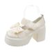 British-style Mary Jane Leather Shoes, 2025 Autumn New Model, Thick-soled, Bow-tie, Chunky-heeled Slip-on Loafers For_vogvips.com