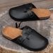 Men's Toe-Toe Slippers Waterproof Non-Slip Thick-Soled Wear-Resistant Home Outdoor Slip-On Casual Sandals_vogvips.com