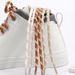 New Hiking LACES Round Thick Outdoor Shoes Boots Black And White Color Hiking Shoes Raised Lace Rope_vogvips.com