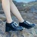 New Patent Leather Loafers Square Buckle Small Leather Shoes For Women Real Leather Inner Heightening Single Shoes Style Casual Shoes_vogvips.com
