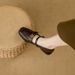 Black Flat 35-42, Soft Leather Loafers, British Style Women's Large Size Shoes 9038-8_vogvips.com