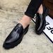 The Autumn New Feet Set Trendy Korean Edition Pointed Business Rest Thick Sole Small Leather Men's Shoes_vogvips.com