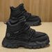 2025 New Autumn Anti-Slip Wear-Resistant Safety Shoes Men's Thick-Soled Height-Increasing Hiking Sports Martin Boots_vogvips.com