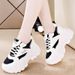 Real Leather Thick Soled Inner Height Increasing Women's Shoes, 2025 Autumn And Winter Hot Items, Versatile Dad Shoes, Travel Fashion Shoes_vogvips.com