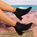 Pointed-toe Chunk-heeled Women's Mid-heeled Short-top Boots For Autumn And Winter 2026_vogvips.com