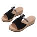 New Plus Size Summer Women's Slope Heel Thick Soled With Height Increasing Casual Slippers For Women_vogvips.com