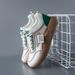 Women's White Chunky Sneakers - Thick Sole Platform Shoes For Spring, Fashionable Casual & Streetwear Shoes_vogvips.com