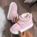 Cute Warm Ankle Winter Women Waterproof Down Cloth Snow Boots Woman Thick Sole Non Slip Plush Cotton Shoes Mujer 240830_vogvips.com