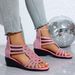 Summer New Women's Casual Comfortable Fashionable Versatile Wedge Sandals - One Size Fits All_vogvips.com