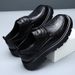 2025 Spring New Men's Made Of Genuine Leather, High Quality, Black Heightened Leather Shoes, British Breathable Business_vogvips.com