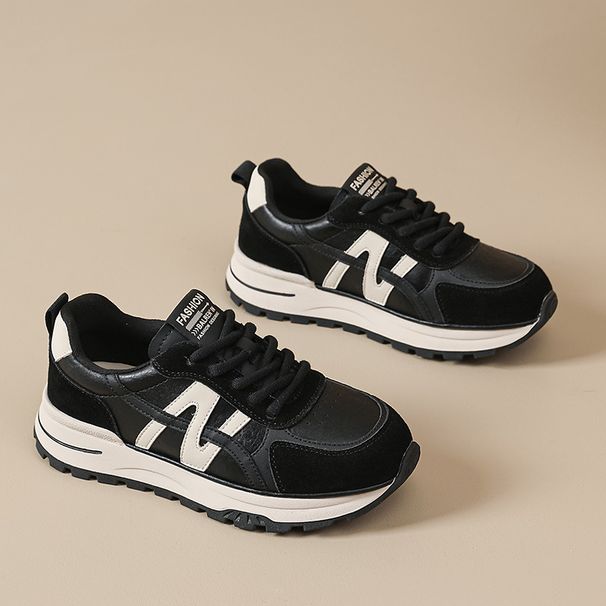 Dexun Shoes Women Sports Casual Shoes 2026 Spring New Korean Version All-match Running Shoes Women British Retro Gump Shoes_vogvips.com