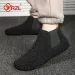 YRZL Winter Warm Men Indoor Home Slipper Thin Bottom Plush Cotton Casual Shoes Soft Sole Anti-slip Slippers Man_vogvips.com