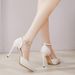 968-7 New Super High Waterproof Platform Pointed Thin Heel Lacquer Leather Hollow Back Strap Women's Single Shoes_vogvips.com