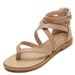 Roman Cross Strap Sandals New Summer Fairytale Style Simple Multifunctional Women's Shoes_vogvips.com