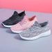 Popular Foreign Trade Soft-soled Running Shoes, Fly-knit Sports Shoes For Women, Korean-style Fashion Casual Coconut Shoes, Versatile_vogvips.com