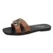 Korean Style Rhinestone Slippers Women's Spring Outdoor Indoor Soft Sole Non-Slip Wear-Resistant Beach Sandals_vogvips.com