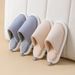 New Japanese Style Home Indoor Soft Sole Non-Slip Women, Fleece-Lined Warm Floor Silent Plush Cotton Slippers For Men_vogvips.com